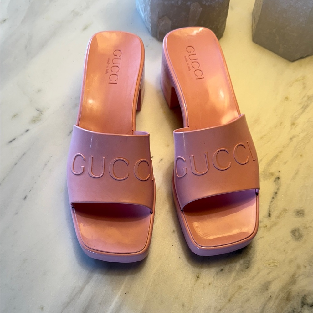 Gucci Pink Women's Mules